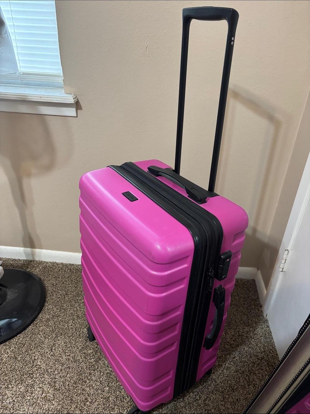Durable Hardshell Spinner Suitcase - PINK
